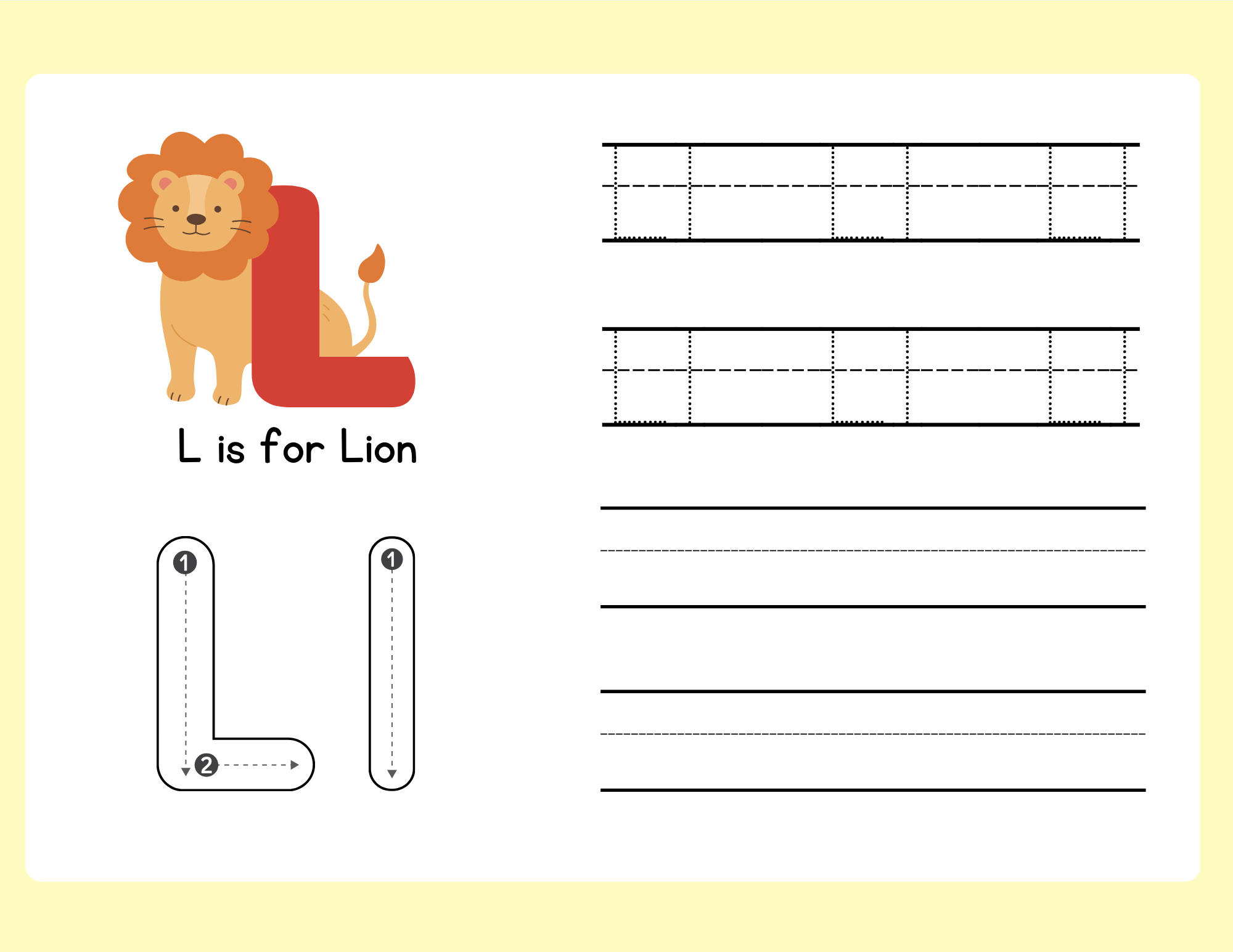 l for lion